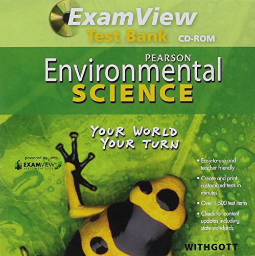 Pearson environmental science. Examview test bank CD-ROM